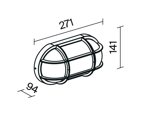 Настенный светильник (бра) Outdoor O449WL-01GF1