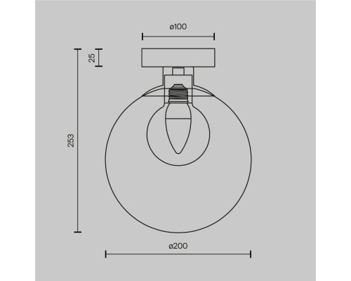 Настенный светильник (бра) Maytoni MOD521WL-01G3