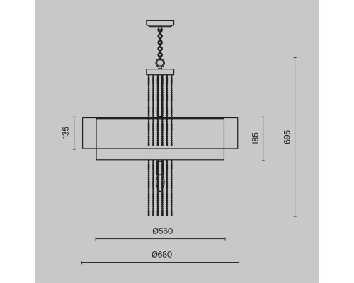 Подвесной светильник Maytoni MOD151PL-05G