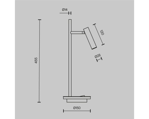 Настольный светильник Maytoni Z010TL-L8B3K