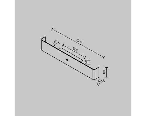 Настенный светильник (бра) Maytoni MOD492WL-L12BK