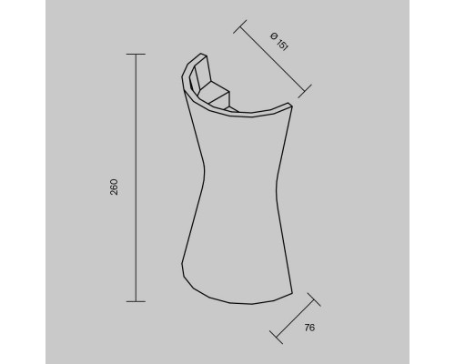Настенный светильник (бра) Technical C123WL-GU10-02-W