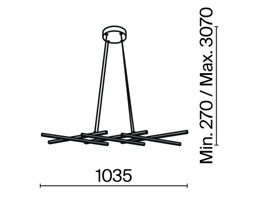 Подвесной светильник Maytoni MOD244PL-L50BSK