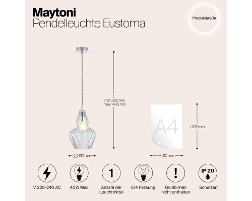 Подвесной светильник Maytoni MOD238-PL-01-TR