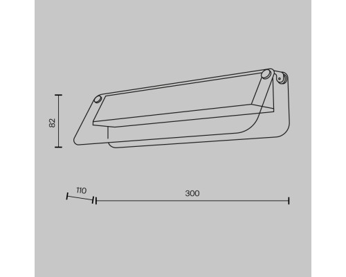 Настенный светильник (бра) Maytoni MOD296WL-L6BC3K