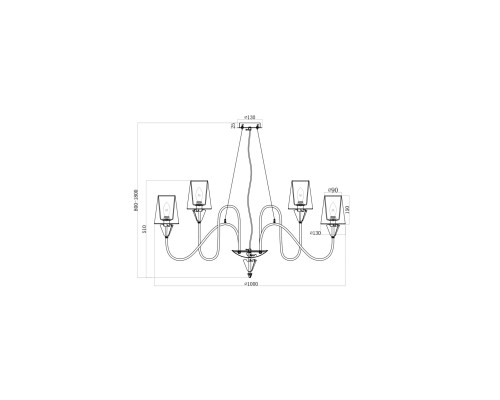 Люстра подвесная Maytoni MOD078PL-09CH
