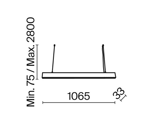 Подвесной светильник Technical P050PL-L40W4K