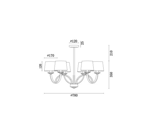 Люстра Freya FR5034PL-06CH