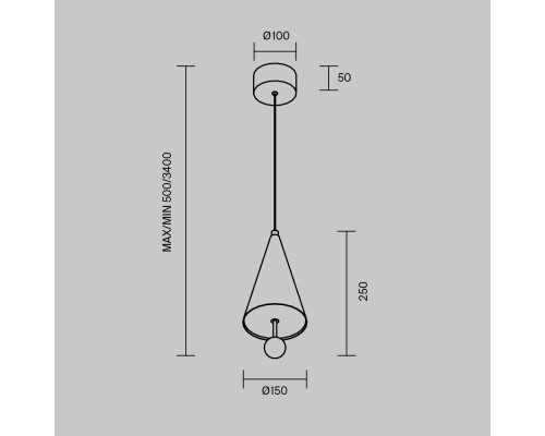 Подвесной светильник Maytoni MOD534PL-L11B3K