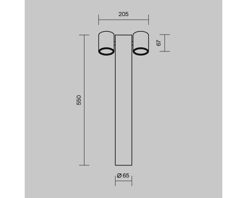 Ландшафтный светильник Outdoor O010FL-02B