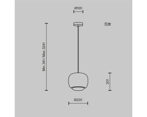 Подвесной светильник Maytoni MOD466PL-L12B3K