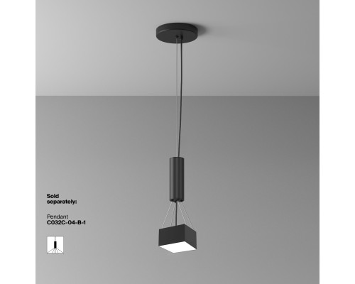 Потолочный светильник Technical C032CL-12W4K-SQ-B