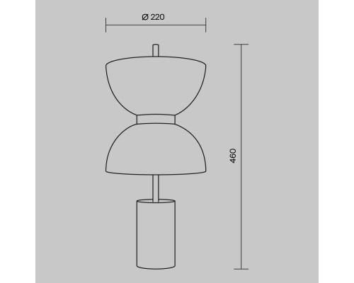 Настольный светильник Maytoni MOD178TL-L11B3K