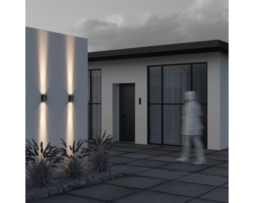 Настенный светильник (бра) Outdoor O570WL-L20B3K