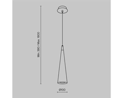 Подвесной светильник Technical P318-PL-01-W