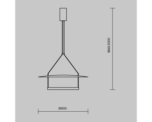 Подвесной светильник Maytoni MOD280PL-L30B3K