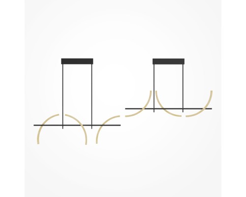 Подвесной светильник Maytoni MOD428PL-L20BK