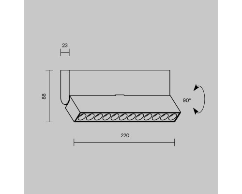 Потолочный светильник Technical C136CL-12W4K-W