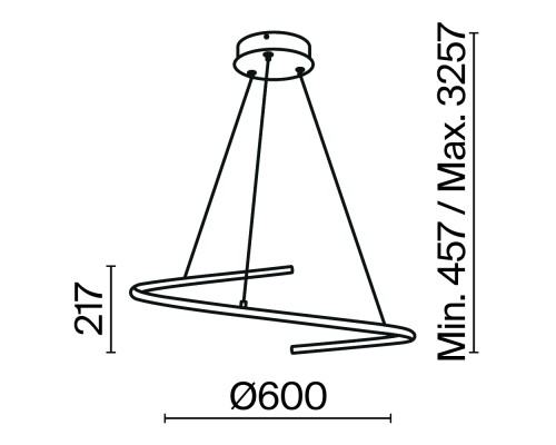Подвесной светильник Maytoni MOD242PL-L33BK