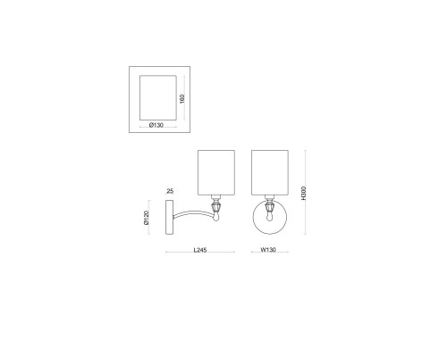 Бра Freya Riverside FR1007WL-01BS