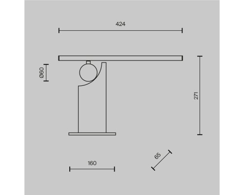 Настольный светильник Maytoni MOD467TL-L9B3K