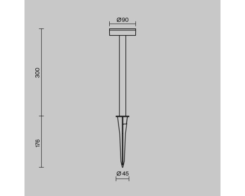 Ландшафтный светильник Outdoor O503FL-L4B3K