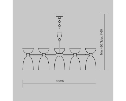 Подвесной светильник Maytoni MOD113PL-07W