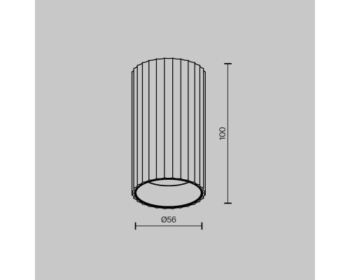 Потолочный светильник Technical C106CL-01-GU10-W