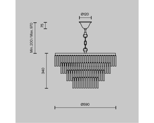 Подвесной светильник Maytoni MOD093PL-13BS