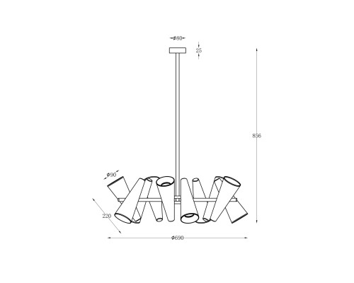 Подвесной светильник Maytoni MOD095PL-10W