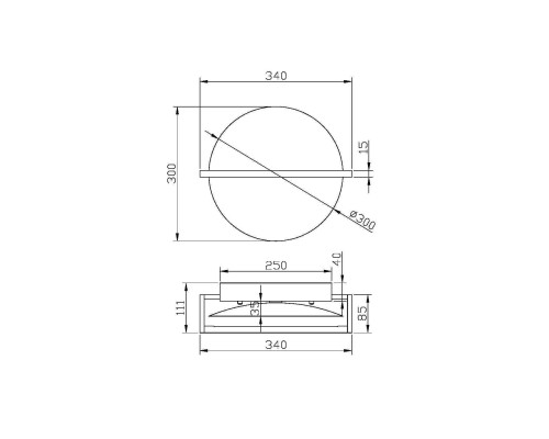 Настенный светильник (бра) Maytoni MOD279WL-L14B3K