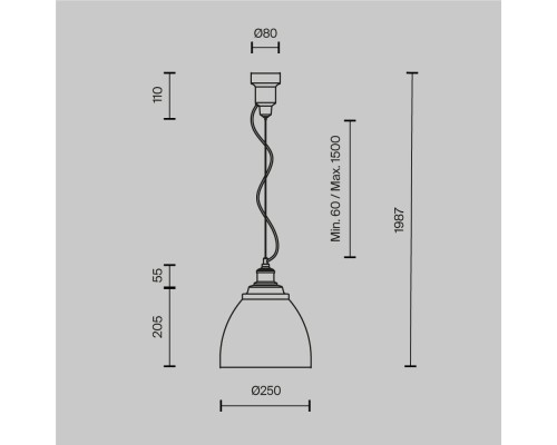 Подвесной светильник Maytoni P534PL-01W