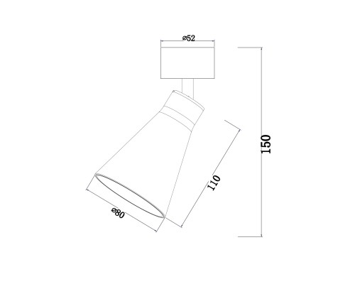 Потолочный светильник Technical C061CL-01MG