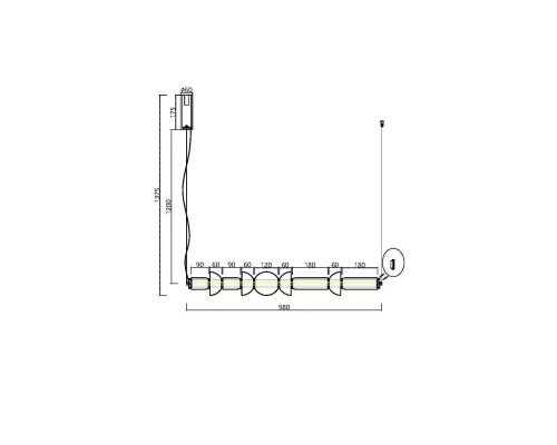 Подвесной светильник Maytoni MOD210PL-L39BS3K