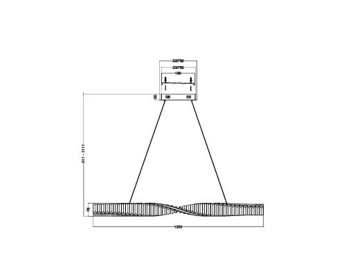 Подвесной светильник Maytoni P097PL-L36BS3K