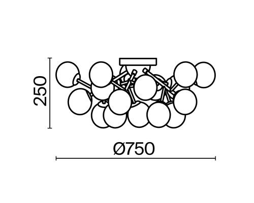 Потолочный светильник Maytoni MOD545PL-20CH
