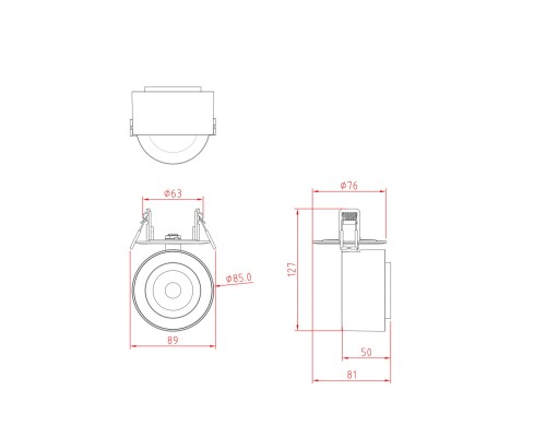 Потолочный светильник Technical C063CL-L12B3K