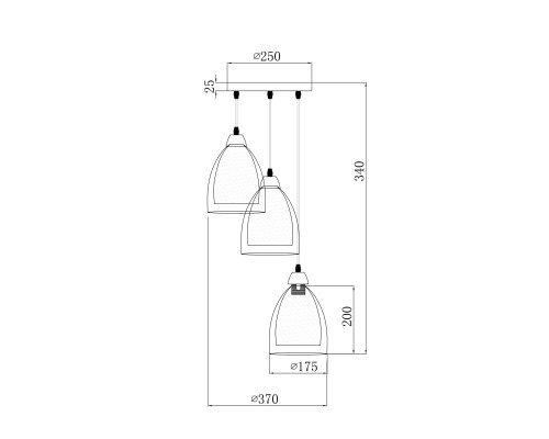 Подвесной светильник Freya FR5375PL-03CH2