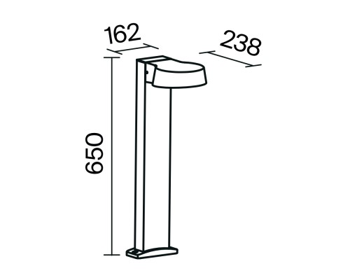 Ландшафтный светильник Outdoor O443FL-L12GF3K