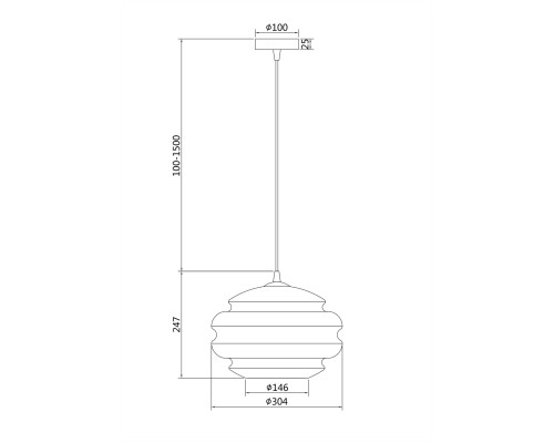 Подвесной светильник Maytoni P079PL-01CG