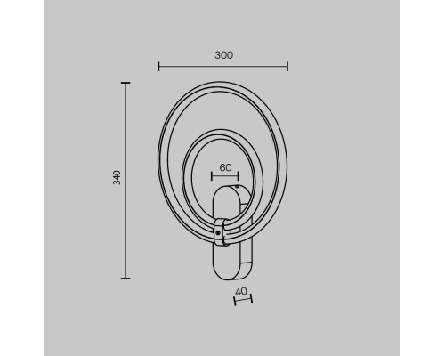 Настенный светильник (бра) Maytoni MOD357WL-L16BS3K