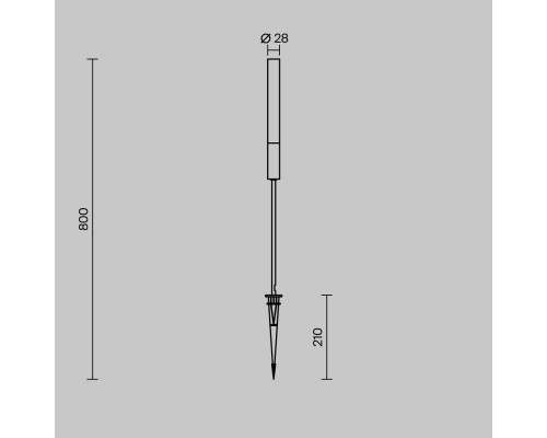 Ландшафтный светильник Outdoor O510FL-L3BS3K
