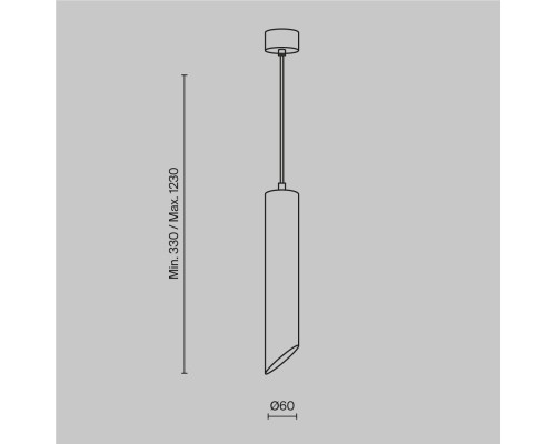 Подвесной светильник Technical P044PL-01-30GU10-B