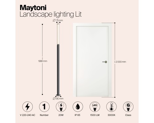 Ландшафтный светильник Outdoor O593FL-L20GF3K