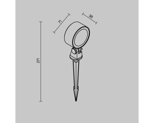 Ландшафтный светильник Outdoor O495FL-L10B3K