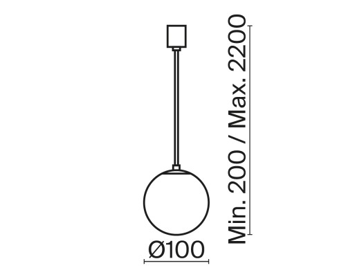 Подвесной светильник Technical P039PL-5W4K-10-B