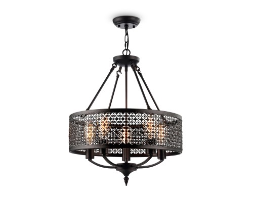 Подвесная люстра Freya Conte FR4166-PL-05C-BL коричневый