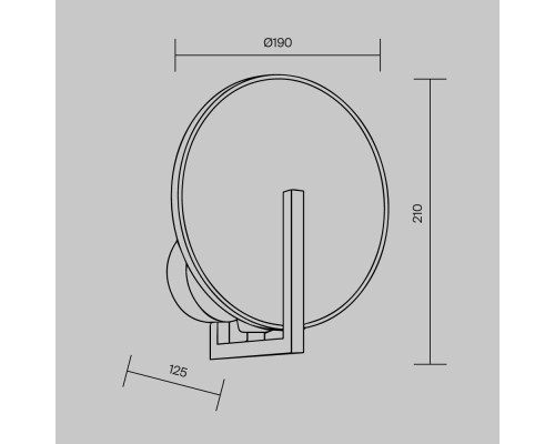Настенный светильник (бра) Maytoni MOD099WL-01G2