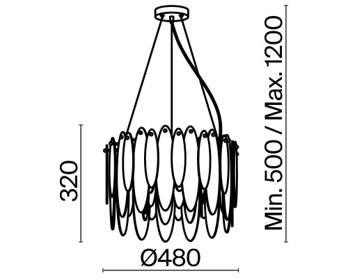 Подвесной светильник Freya FR5217PL-05FG