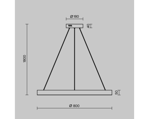 Подвесной светильник Maytoni MOD415PL-L60BS4K